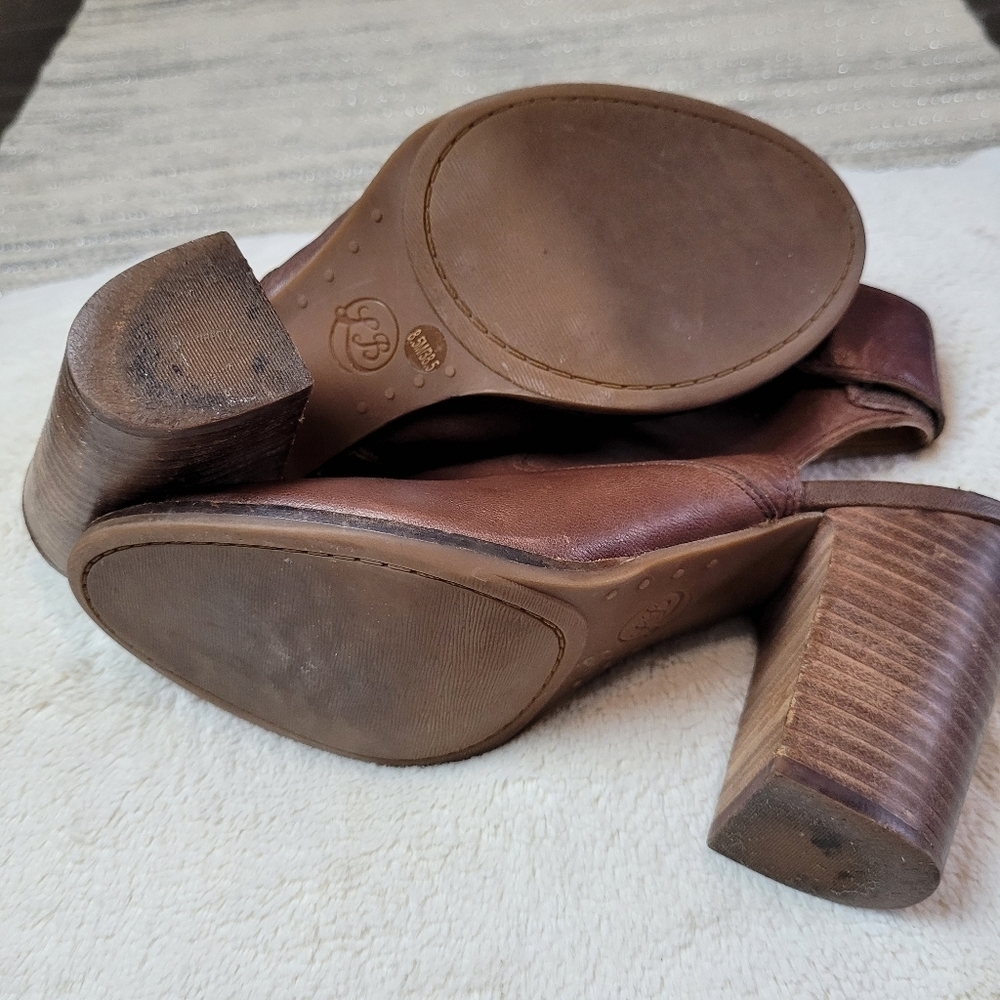 Lucky Brand Lizet brown leather heels - Picture 8 of 14